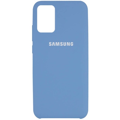 Чехол Silicone Cover Full Camera (AAA) для Samsung Galaxy A52 4G / A52 5G / A52s Синий / Denim Blue