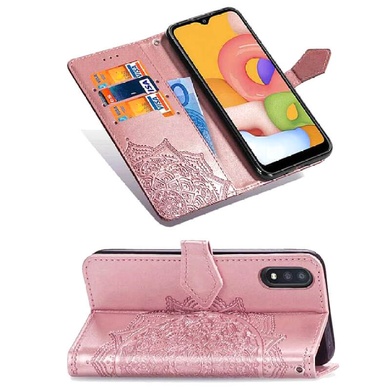 Шкіряний чохол (книжка) Art Case з візитницею для Xiaomi Redmi 9A, Розовый