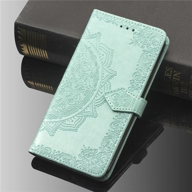 Кожаный чехол (книжка) Art Case с визитницей для Xiaomi Mi 8 Lite / Mi 8 Youth (Mi 8X) Бирюзовый