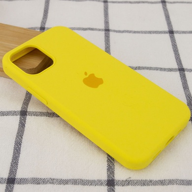 Чехол Silicone Case Full Protective (AA) для Apple iPhone 14 Pro (6.1") Желтый / Neon Yellow