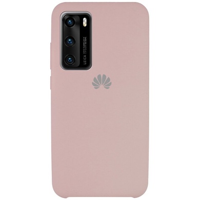 Чохол Silicone Cover (AAA) для Huawei P40, Рожевий / Pink Sand