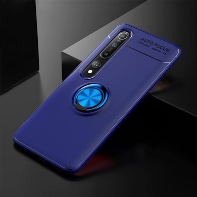 TPU чехол Deen ColorRing под магнитный держатель (opp) для Xiaomi Mi 10 / Mi 10 Pro Синий / Синий