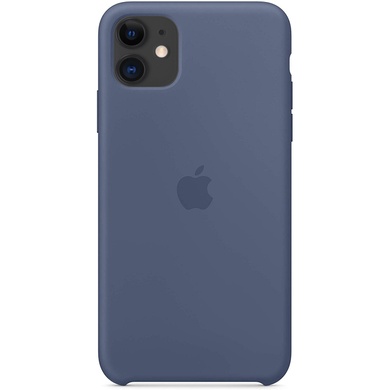 Чехол Silicone case (AAA) для Apple iPhone 11 (6.1") Голубой / Alaskan blue