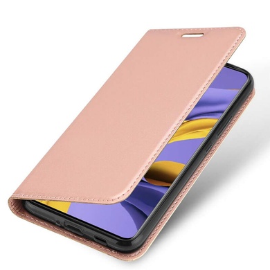 Чехол-книжка Dux Ducis с карманом для визиток для Samsung Galaxy A51 Rose Gold