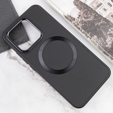 TPU чохол Bonbon Metal Style with MagSafe для Xiaomi 14, Чорний / Black
