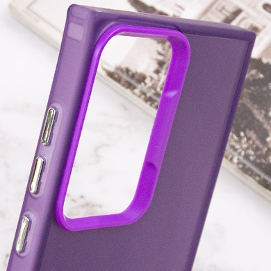 TPU+PC чохол Magic glow with protective edge для Samsung Galaxy S23 Ultra, Purple