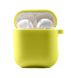 Силіконовий футляр з мікрофіброю для навушників Airpods 1/2, Желтый / Bright Yellow