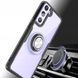 TPU+PC чехол Deen CrystalRing for Magnet (opp) для Samsung Galaxy S21 FE Бесцветный / Черный