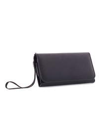 Кожаный чехол (бумажник) (135x70), Черный