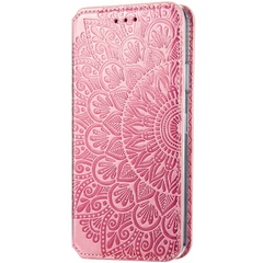 Кожаный чехол книжка GETMAN Mandala (PU) для Samsung Galaxy S20 FE Розовый