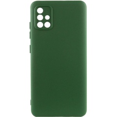 Чохол Silicone Cover Lakshmi Full Camera (A) для Samsung Galaxy A71, Зелений / Dark Green
