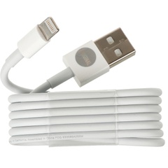 Дата кабель Foxconn для Apple iPhone USB to Lightning (AAA grade) (1m) (тех.пак), Белый