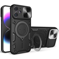 Ударопрочный чехол Bracket case with Magnetic для Apple iPhone 11 (6.1") Black