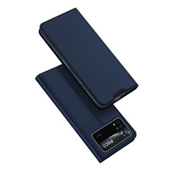 Чехол-книжка Dux Ducis с карманом для визиток для Xiaomi Poco X4 Pro 5G Синий