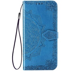 Кожаный чехол (книжка) Art Case с визитницей для Samsung Galaxy M15 5G Синий