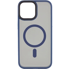 TPU+PC чохол Metal Buttons with MagSafe для Apple iPhone 15 (6.1"), Синий