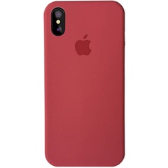 Чехол Silicone Case Full Protective (AA) для Apple iPhone XS Max (6.5") Бордовый / Maroon