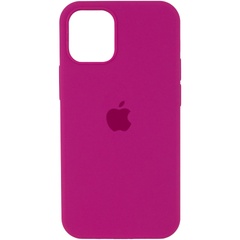 Чехол Silicone Case Full Protective (AA) для Apple iPhone 12 Pro / 12 (6.1") Малиновый / Dragon Fruit
