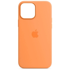 Чехол Silicone case (AAA) full with Magsafe для Apple iPhone 13 (6.1") Оранжевый / Marigold