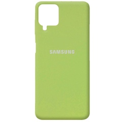 Чехол Silicone Cover Full Protective (AA) для Samsung Galaxy A22 4G Мятный / Mint