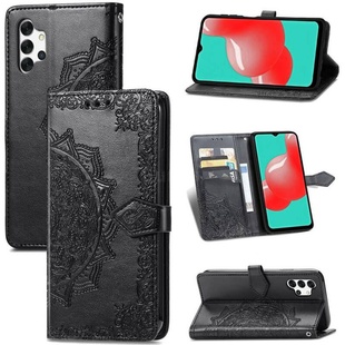 Кожаный чехол (книжка) Art Case с визитницей для Samsung Galaxy A32 4G Черный