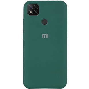 Чехол Silicone Cover Full Protective (AA) для Xiaomi Redmi 9C Зеленый / Pine green