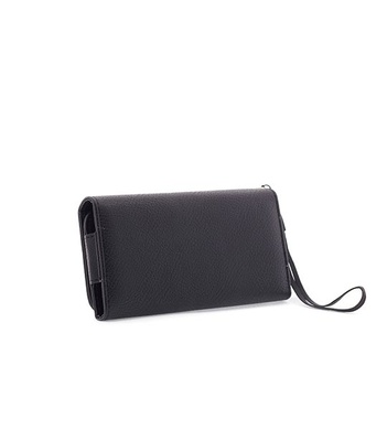 Шкіряний чохол (гаманець) (135x70), Чорний