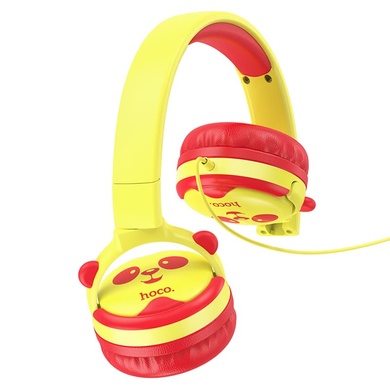 Накладні навушники Hoco W31 Childrens, Жёлто-красный