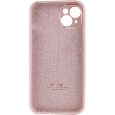 Чохол Silicone Case Full Camera Protective (AA) для Apple iPhone 13 (6.1 "), Рожевий / Pink Sand