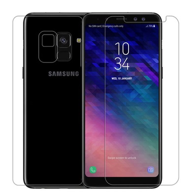 Захисна плівка Nillkin Crystal (+ плівка на зад. Камеру) для Samsung Galaxy A6 (2018), Анти-отпечатки