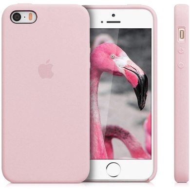 Чехол Silicone Case (AA) для Apple iPhone 5/5S/SE Розовый / Pink Sand