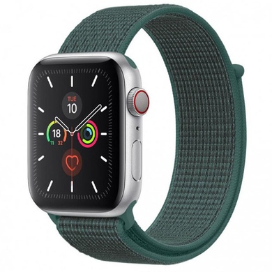 Ремінець Nylon для Apple watch 42mm/44mm/45mm/49mm, Зелений / Pine green