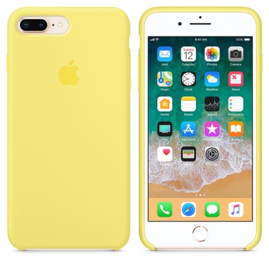 Чехол Silicone Case (AA) для Apple iPhone 7 plus / 8 plus (5.5") Желтый / Yellow