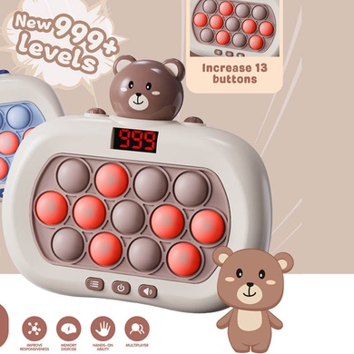 Портативна гра Pop-it Speed Push Game Ver.5, bear