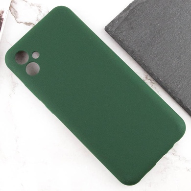 Чохол Silicone Cover Lakshmi Full Camera (AA) для Samsung Galaxy A06, Зелений / Dark Green