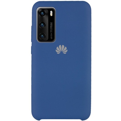Чохол Silicone Cover (AAA) для Huawei P40, Синій / Blue