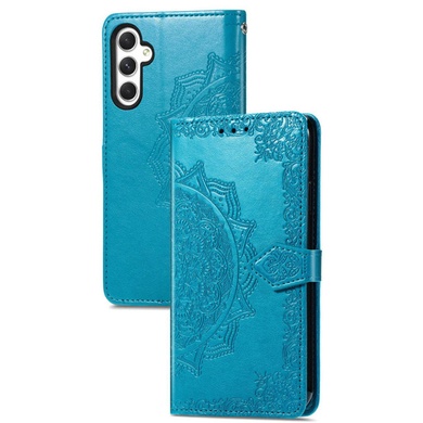 Шкіряний чохол (книжка) Art Case з візитницею для Samsung Galaxy M15 5G, Синий