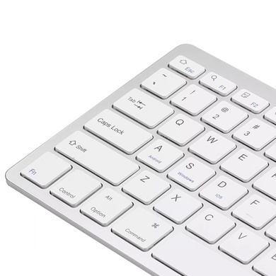 Набір клавіатура (кир.) + Миша Hoco DI05, бездротової, Белый
