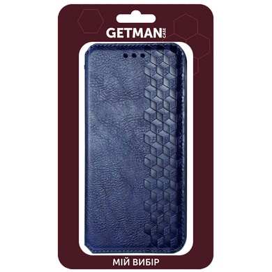 Шкіряний чохол книжка GETMAN Cubic (PU) для Xiaomi Redmi 9A, Синий
