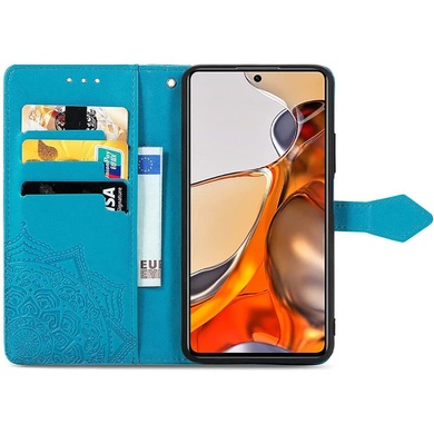 Шкіряний чохол (книжка) Art Case з візитницею для Xiaomi Redmi Note 11 (Global) / Note 11S, Синий