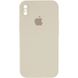 Чехол Silicone Case Square Full Camera Protective (AA) для Apple iPhone XS Max (6.5") Бежевый / Antigue White