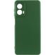 Чехол Silicone Cover Lakshmi Full Camera (A) для Motorola Moto G24 Зеленый / Dark green