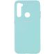 Чехол Silicone Cover Full Protective (A) для OPPO Realme C3, Бирюзовый / Ice Blue