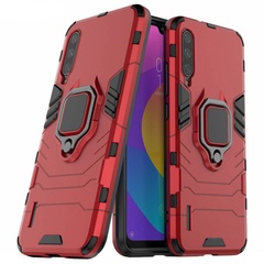 Ударопрочный чехол Transformer Ring for Magnet для Samsung Galaxy A70s, Красный/Dante Red