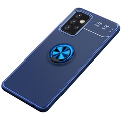 TPU чехол Deen ColorRing под магнитный держатель (opp) для Samsung Galaxy A73 5G Синий / Синий