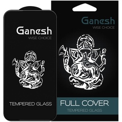 Защитное стекло Ganesh (Full Cover) для Apple iPhone 15 Pro (6.1") Черный