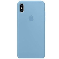 Чохол Silicone Case Full Protective (AA) для Apple iPhone XS Max (6.5 "), Голубой / Cornflower
