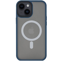 TPU+PC чохол Metal Buttons with MagSafe для Apple iPhone 14 Plus (6.7"), Синий