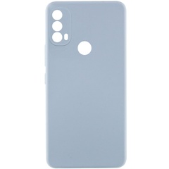 Чехол Silicone Cover Lakshmi Full Camera (AAA) для Motorola Moto E40 Голубой / Sweet Blue