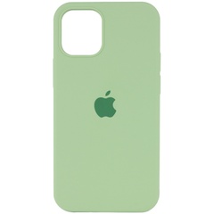Чехол Silicone Case Full Protective (AA) для Apple iPhone 12 Pro / 12 (6.1") Мятный / Mint